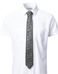 Immortal Floral Tie Black