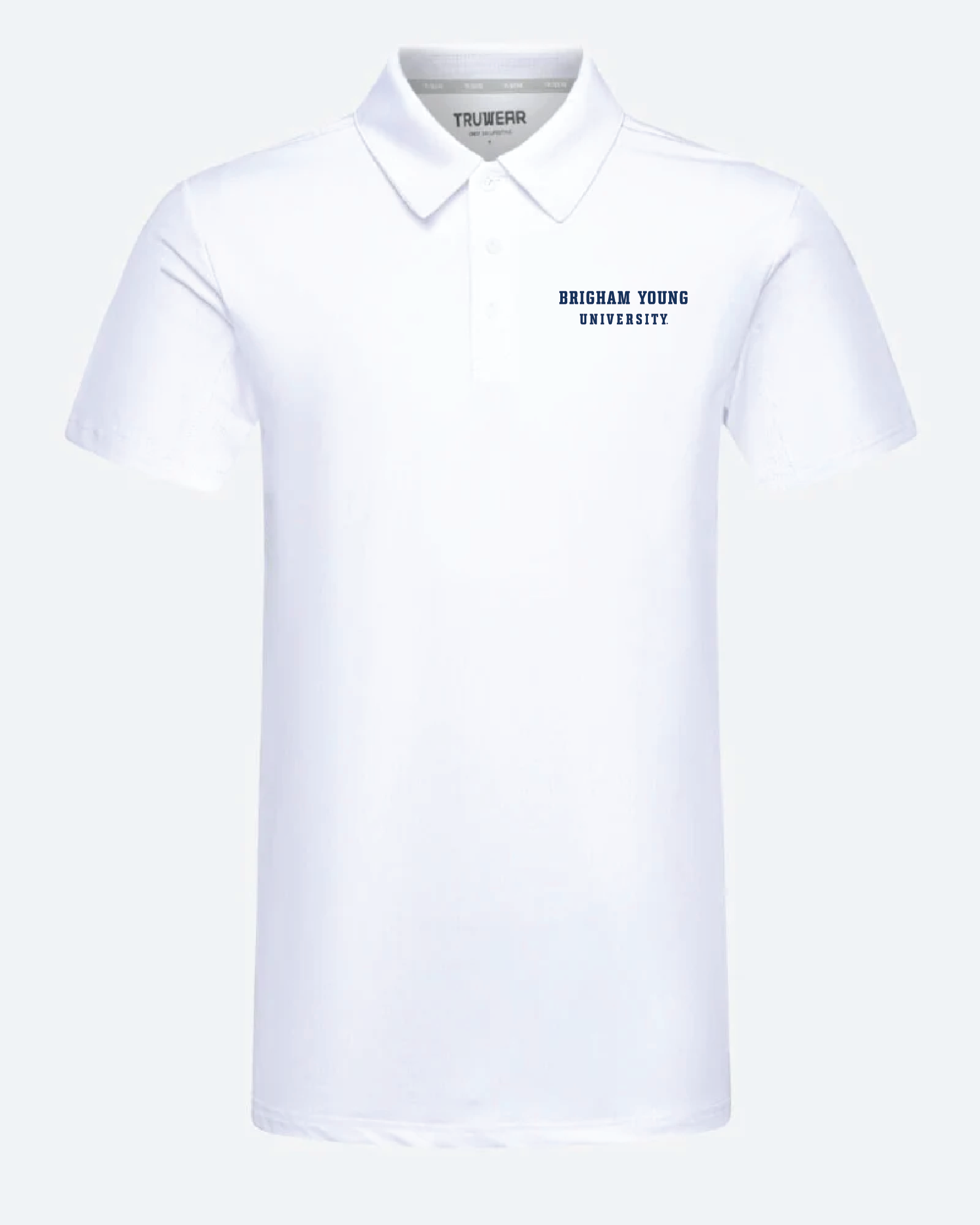 BYU Crest 2.0 White Polo