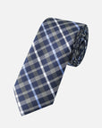 Immortal Charcoal Powder Blue & Navy Stripe Tie