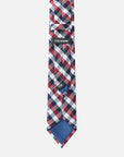 Immortal Tie Checkered Maroon Blue