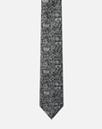 Immortal Floral Tie Black