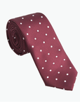 Immortal Maroon Polka-dot Tie