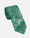 Immortal Paisley Tie Green