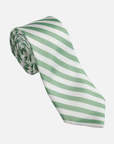 Immortal Green & White Striped Dress Tie