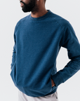 Meridian Heather Navy Crewneck