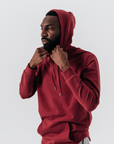 Scuba Heather Maroon Hoodie